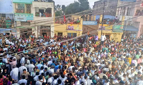 லட்சக்கணக்கான பக்தர்கள் பங்கேற்றனர்- சங்கரன்கோவிலில் கோலாகலமாக நடைபெற்ற ஆடித்தபசு காட்சி