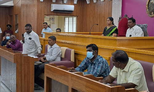 திருவண்ணாமலை நகர சபை கூட்டத்தில் 134 தீர்மானம் நிறைவேற்றம்