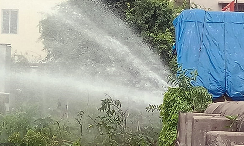 கொள்ளிடம் கூட்டு குடிநீர் குழாயில் உடைப்பு