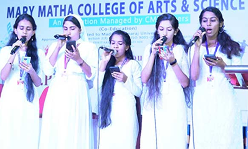 மேரிமாதா கல்லூரியில் முதலாம் ஆண்டு மாணவர்களுக்கு வரவேற்பு
