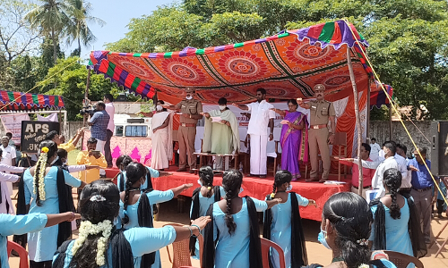 அரசு பள்ளியில் போதைப் பழக்கத்திற்கு எதிரான உறுதிமொழி