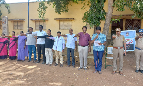 போதை பொருள் ஒழிப்பு விழிப்புணர்வு பிரச்சாரம்