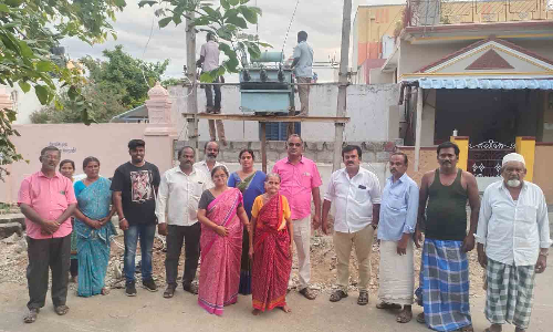 கிருஷ்ணகிரி 29-வது வார்டில்   புதிய மின்மாற்றி அமைப்பு-  கவுன்சிலருக்கு பொதுமக்கள் நன்றி