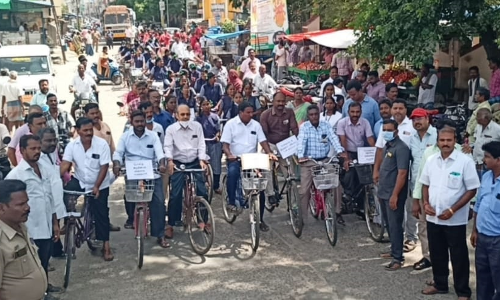 வந்தவாசியில் விழிப்புணர்வு சைக்கிள் பேரணி