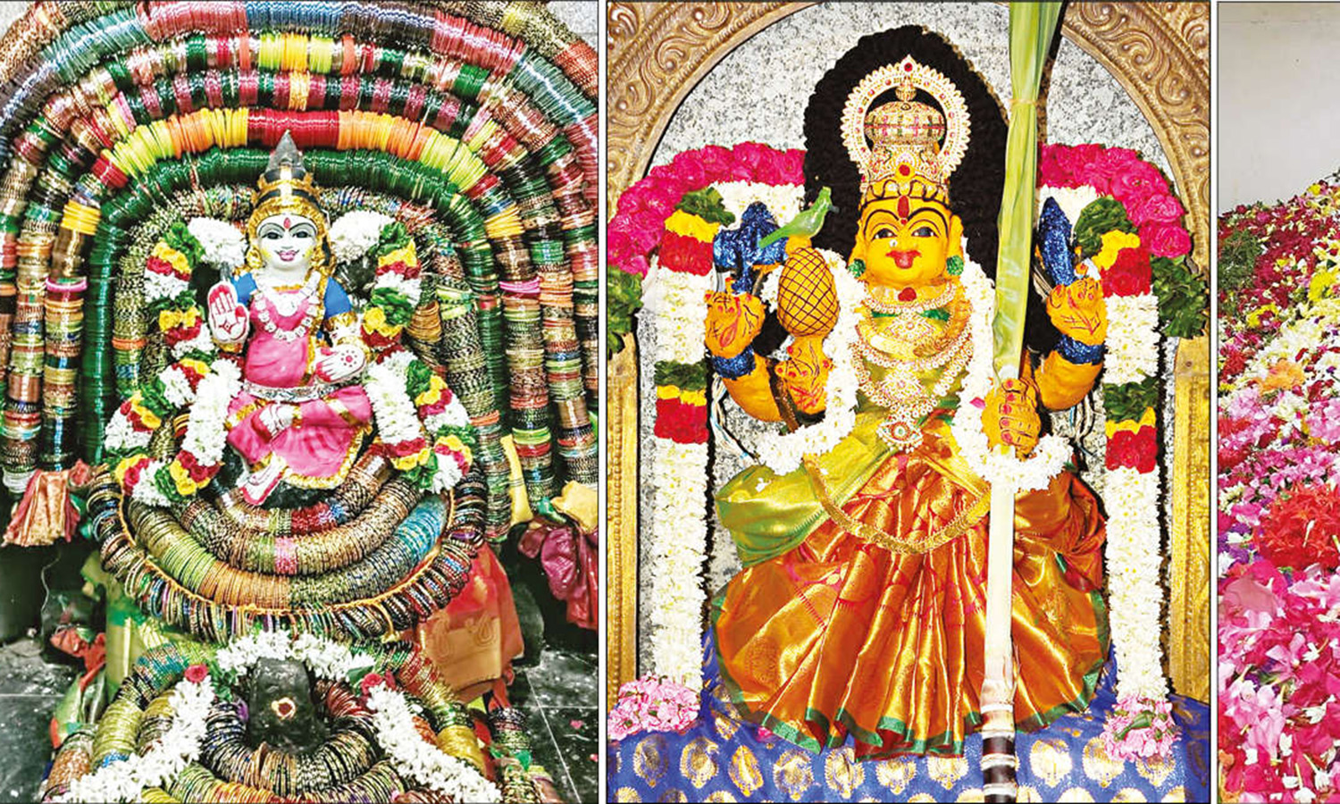 வேலூர் மகா மாரியம்மனுக்கு 25 ஆயிரம் வளையல் அலங்காரம் வேலூர் மகா மாரியம்மனுக்கு 25 ஆயிரம் வளையல் அலங்காரம்