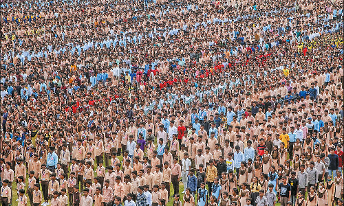 ராஜஸ்தானில் ஒரு கோடி மாணவர்கள் தேசபக்தி பாடல்கள் பாடி உலக சாதனை