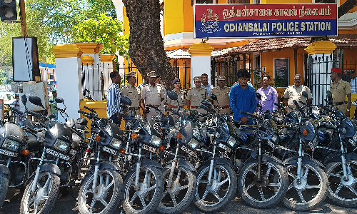 28 மோட்டார் சைக்கிள்களை திருடிய வாலிபர்