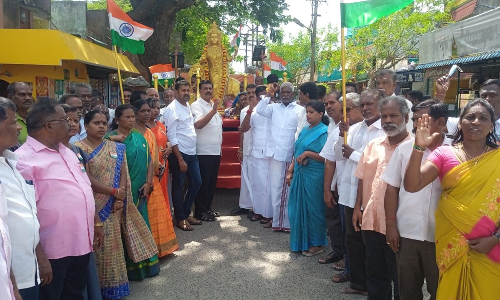 பாரத மாதா சிலை ரதயாத்திரை ஊர்வலம்