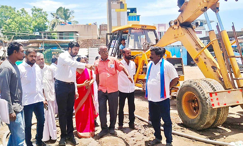 நாகை நகராட்சியில் மேம்பாட்டு பணிகளை ஷாநவாஸ் எம்.எல்.ஏ ஆய்வு