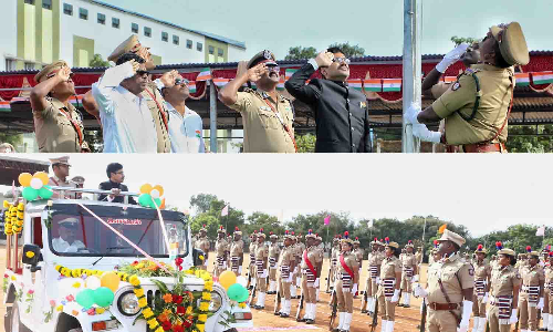 திருப்பூர் மாவட்டத்தில் 75-வது சுதந்திர தினவிழா கோலாகல கொண்டாட்டம் - கலெக்டர் தேசிய கொடியேற்றி ரூ.1.40கோடி மதிப்பில் நல உதவிகளை வழங்கினார்