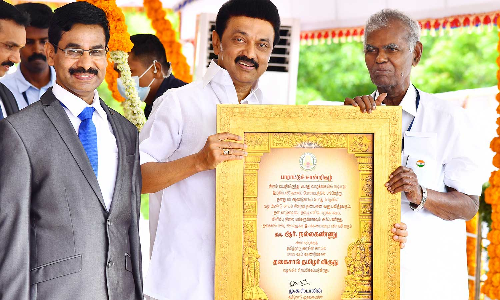 தகைசால் தமிழர் விருது- ரூ.10 லட்சம் பரிசுத்தொகையை அரசுக்கே திருப்பி கொடுத்த நல்லகண்ணு