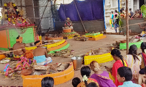 ஓசூர் சந்திரசூடேஸ்வரர் மலைக்கோவிலில்  மகா சண்டி யாகம் நிறைவு