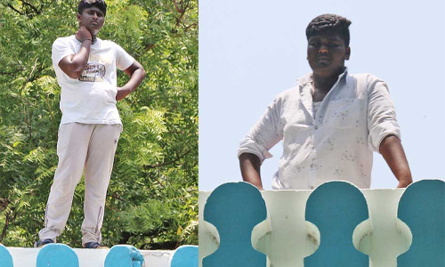 நெல்லை மாவட்ட முதன்மை கல்வி அலுவலகம் மீது ஏறி தற்கொலை மிரட்டல் விடுத்த சகோதரர்கள்