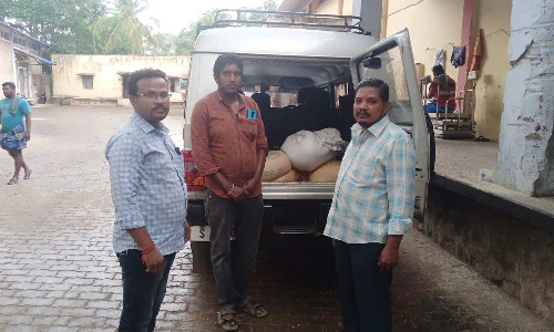 போடி அருகே கேரளாவுக்கு கடத்த முயன்ற ரேசன் அரிசி பறிமுதல்