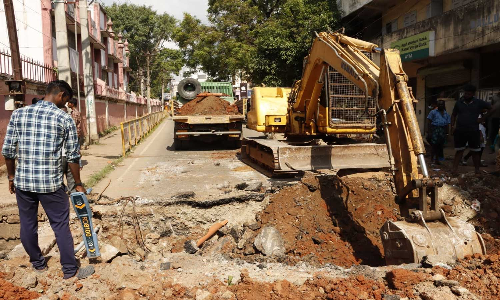 வேப்பமூடு-டதி பள்ளி சாலையில் போக்குவரத்து மாற்றம்