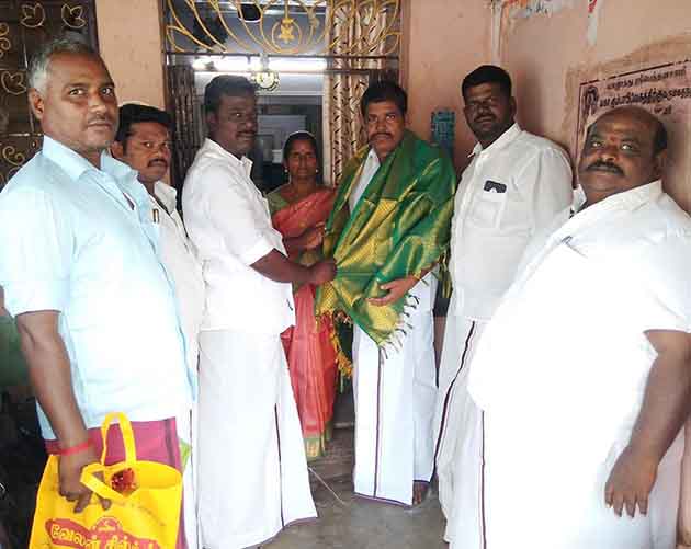 புதிய தி.மு.க. நிர்வாகிக்கு வாழ்த்து