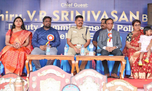 எப்.எக்ஸ். சி.பி.எஸ்.இ. பள்ளியில் விளையாட்டு போட்டி ஆண்டு விழா - போலீஸ் துணை கமிஷனர் சீனிவாசன் பங்கேற்பு