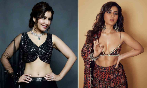 வெள்ளை நிற கவர்ச்சி உடையில் ராஷி கண்ணா.. வைரலாகும் புகைப்படம்