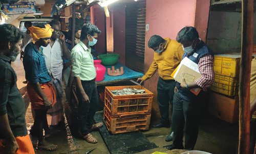 கள்ளக்குறிச்சியில் அதிரடி: கெட்டுப்போன 110 கிலோ மீன்கள் பறிமுதல்