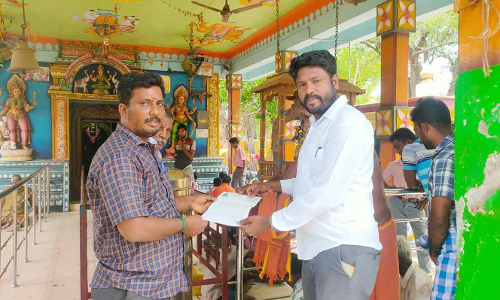 சிவகிரி அருகே உள்ள காளியம்மன் கோவிலில் பக்தர்களுக்கு வசதிகள் செய்துதர வேண்டும் -ஊர் பொதுமக்கள் சார்பாக மனு