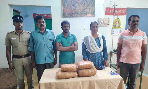 ரெயிலில் கஞ்சா கடத்த முயன்ற கேரள வாலிபர் கைது