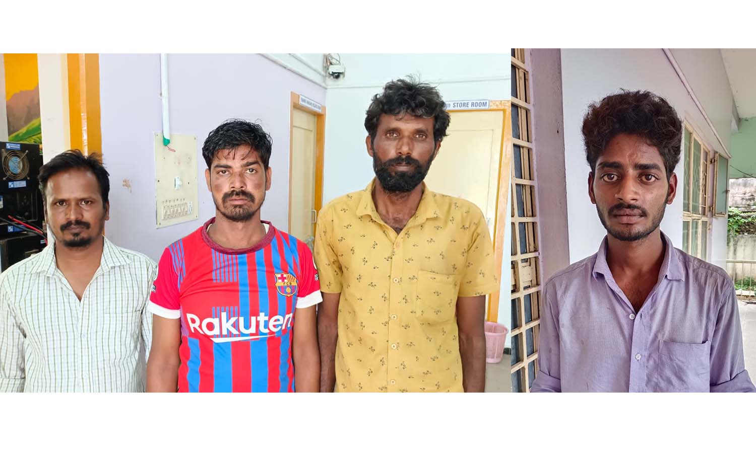 அஞ்செட்டி அருகே மதுபாட்டில்களை பதுக்கிய 4 பேர் சிறையில் அடைப்பு அஞ்செட்டி அருகே மதுபாட்டில்களை பதுக்கிய 4 பேர் சிறையில் அடைப்பு