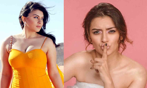 வெள்ளை நிற உடையில் கவர்ச்சி காட்டிய ஹன்சிகா