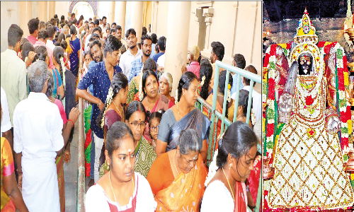 புன்னைநல்லூர் மாரியம்மன் கோவிலில் சிறப்பு வழிபாடு
