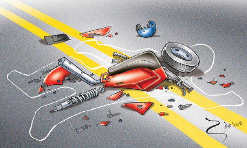 பைக் விபத்தில் சிறுமி பலி