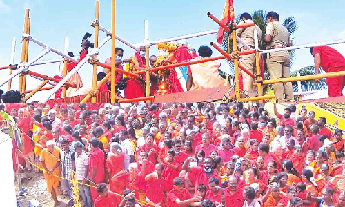 உடுமலையில் ஆதிபராசக்தி கோவில் கும்பாபிஷேகம் திரளான பக்தர்கள் பங்கேற்பு