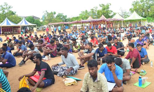 கோவையில் இன்று சப்-இன்ஸ்பெக்டர் பணிக்கான உடல் தகுதித் தேர்வு