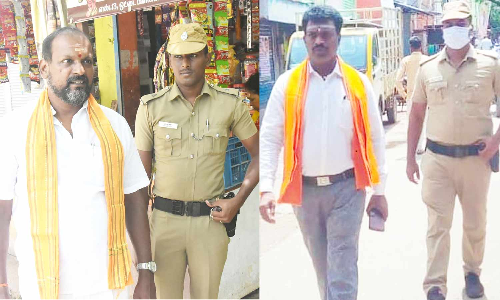 விநாயகர் சதுர்த்தி விழா- தமிழகத்தில் இந்து இயக்க பிரமுகர்கள் 89 பேருக்கு துப்பாக்கி ஏந்திய போலீஸ் பாதுகாப்பு