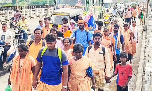 28-ந் தேதி  கொடி ஏற்றம்:  கடலூர் வழியாக  வேளாங்கண்ணிக்கு  பக்தர்கள் பாதயாத்திரை