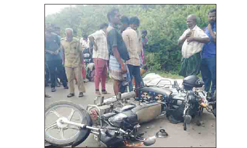 பாலக்கோடு அருகே   இருசக்கர வாகன விபத்தில் தொழிலாளி சாவு