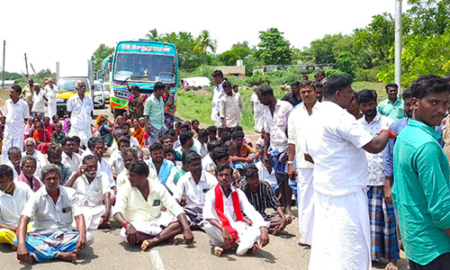 கிராமமக்கள் சாலை மறியல்