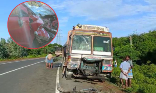 செங்கம் அருகே லாரி-கார் மோதி 3 பேர் பலி