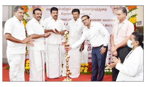 ஓசூர் அரசு தலைமை மருத்துவமனை வளாகத்தில்   ரூ.10 கோடியே 50 லட்சம் மதிப்பில் புதிய சிறப்பு   மகப்பேறு-குழந்தைகள் நலப்பிரிவு கட்டிடம்