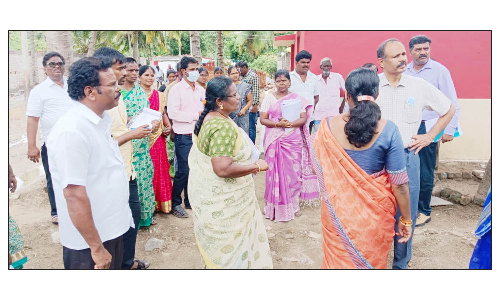 களர்பதி ஊராட்சியில் கூடுதல் இயக்குனர் ஆய்வு