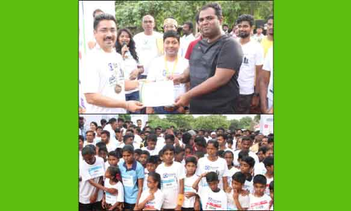 போதைப் பொருள் தடுப்பை வலியுறுத்தி மாரத்தான் ஓட்டம்