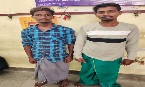 காரைக்கால் திருநள்ளாறில்  வயலில் மின்மோட்டார் திருடிய கொள்ளையர்கள் கைது