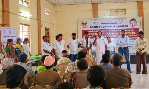 தூய்மை பணியாளர்களுக்கு மருத்துவ முகாம்