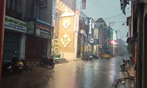 பண்ருட்டியில் கொட்டி தீர்த்த கன மழை