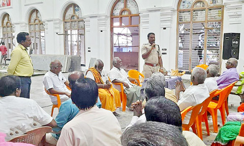 கும்பாபிஷேக முன்னேற்பாடு பணிகள் குறித்த ஆய்வு கூட்டம்