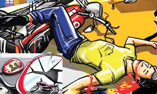 ஏலகிரி மலையில் பைக்குகள் மோதல்