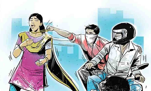 பல்லடத்தில் மூதாட்டியிடம் 7 பவுன் நகை பறிப்பு