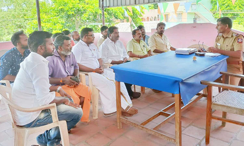 விநாயகர் சதுர்த்தி ஊர்வலம் தொடர்பான ஆலோசனை கூட்டம்