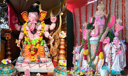 விநாயகர் சதுர்த்தியையொட்டி திருப்பூர் மாவட்டத்தில் 5ஆயிரம் சிலைகள் பிரதிஷ்டை - பலத்த போலீஸ் பாதுகாப்பு