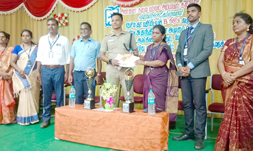 தனியார் கல்லூரியில் மாவட்ட அளவிலான நுண்கலை திறன் போட்டிகள்