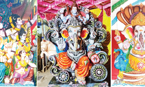 5 ஆயிரம் விநாயகர் சிலைகள் பிரதிஷ்டை