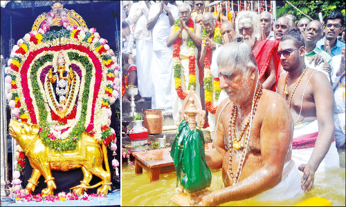 பிள்ளையார்பட்டி விநாயகர் கோவிலில் தீர்த்தவாரி உற்சவம்